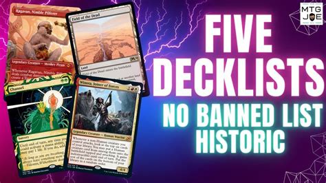 historic no banned list decks